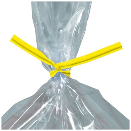 Bsc Preferred 12 x 5/32'' Yellow Plastic Twist Ties, 2000PK BUY00017576